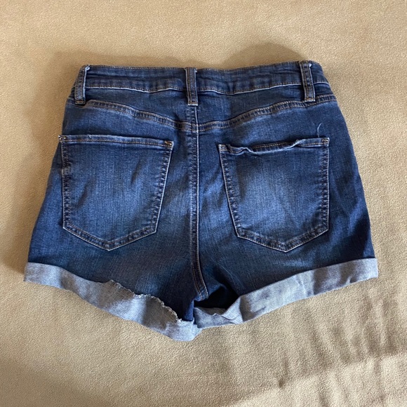 Dark Wash Denim Shorts - Picture 2 of 2